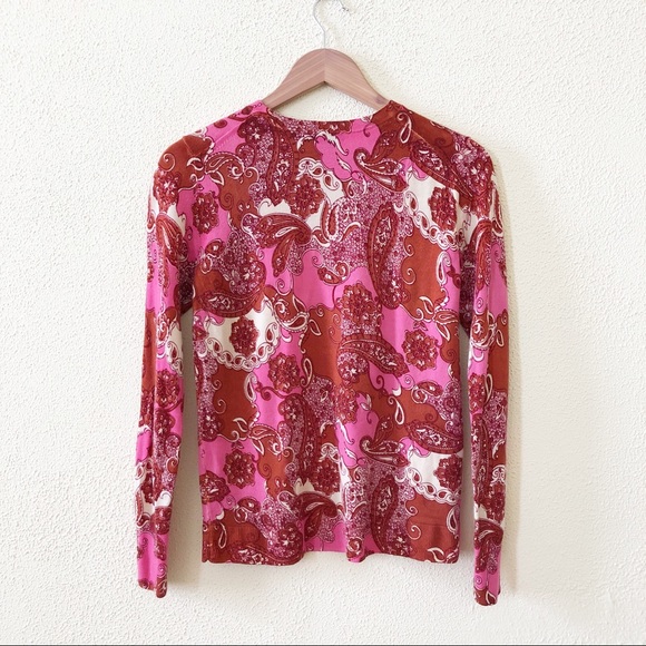 J. Crew Margot Sweater in Vintage Paisley S - Picture 3 of 4